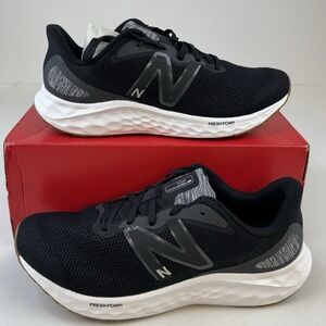 New Balance Fresh Foam Arishi V4 Black Gray Mens Sz 11 Womens Sz 12.5 WIDE Gum B